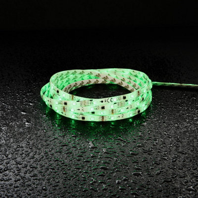 5m RGB Flexible Tape Light Kit with 24W LED Driver - IP44 Rated ...