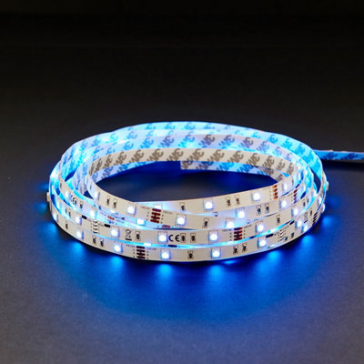 5m RGB Tape Light Kit - 24W LED Driver - Remote Control - Flexible Lighting