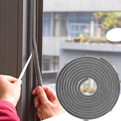 5m Self Adhesive Draft Excluder Weatherstrip For Doors And Windows | DIY at  Bu0026Q