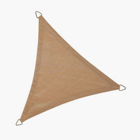 5m Triangle Shade Sail Natural Sunscreen Awning For Outdoor Hot Tub