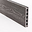 5M TRITON COMPOSITE DECKING GREY 148 X 25MM PK4 + FIXING CLIPS