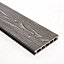 5M TRITON COMPOSITE DECKING GREY 148 X 25MM PK4 + FIXING CLIPS
