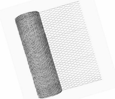 5M X 0.6M X 25mm Galvanised Chicken Wire Mesh Fence Net Rabbit Netting Fencing Cages Runs Pens