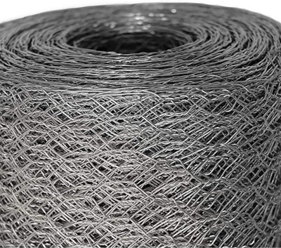 5m x 0.9m x 25mm Chicken Wire Mesh Rabbit Animal Fence Galvanised Steel Metal Garden Wire Mesh