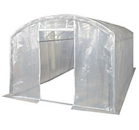 5m x 3m (17' x 10' approx) Extreme Clear Polythene Poly Tunnel