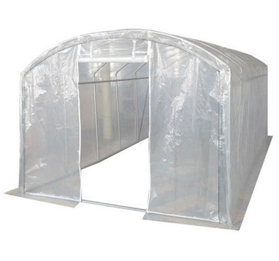 5m x 3m (17' x 10' approx) Extreme Clear Polythene Poly Tunnel