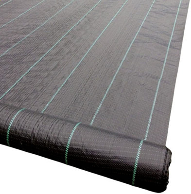 5m x 50m Yuzet 100gsm Horticultural  Ground Cover Weed Control Fabric