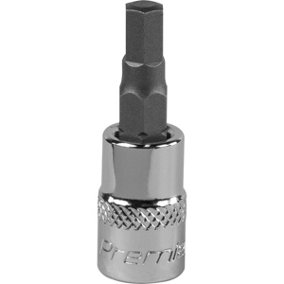 5mm Forged Hex Socket Bit - 1/4" Square Drive - Chrome Vanadium Wrench Socket
