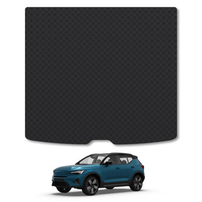 5mm Heavy-Duty Rubber Boot Liner Mat for Volvo XC40 (2017+) Premium Durable Rubber Ultimate Shield Tailored Fit Extreme Protection