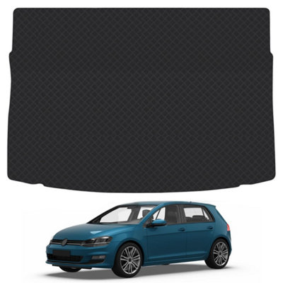 5mm Heavy-Duty Rubber Boot Liner Mat for VW Golf-Mk7 (2012-2020) Premium Durable Rubber Ultimate Shield Tailored Fit Extreme
