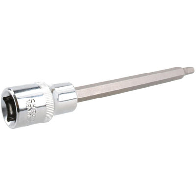 5mm Hex Allen Key Long Bit Internal Socket Metric 1/2" Drive 140mm Length Cr-V