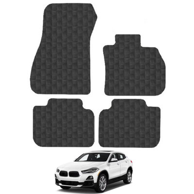 5mm Rubber Car Mats for BMW X2 2017+ F39 Tailored Fit Backing Heavy-Duty Waterproof Easy-Clean Durable Full Coverage