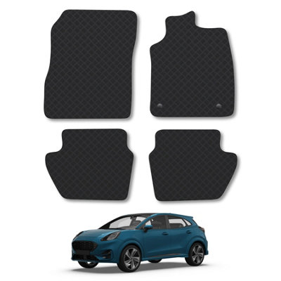5mm Rubber Car Mats for Ford Puma 2020+ Hybrid Tailored Fit Backing Heavy-Duty Waterproof Easy-Clean Durable Full Coverage