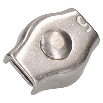 5mm Simplex Wire Rope / Cable Clamp Grips 6 PACK 316 Marine Stainless Steel