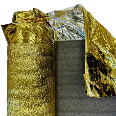 5mm Sonic Gold Underlay for Wood & Laminate Flooring with Self Adheisve Overlap - 3