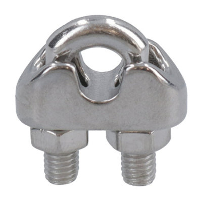 5mm Wire Rope / Cable Grip / Clamp Stainless Steel 316 Marine Grade DK46