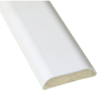 5Mtr White 25mm Double Edge Trim (D Mould)