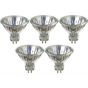 5Pack Philips Halogen 12V MR16 50W GU5.3 36D 4000Hrs Dimmable Halogen Dichroic