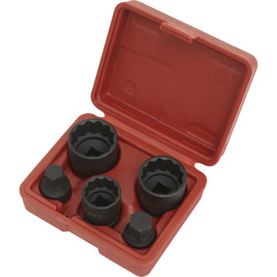 5pc 12 Point Impact Hub Socket & Bit Set - 1/2" Sq Drive - For  Vehicles