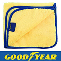 5pc Goodyear Microfibre Buffing Cleaning Polishing Lint Free Towel Cloth 40x40cm