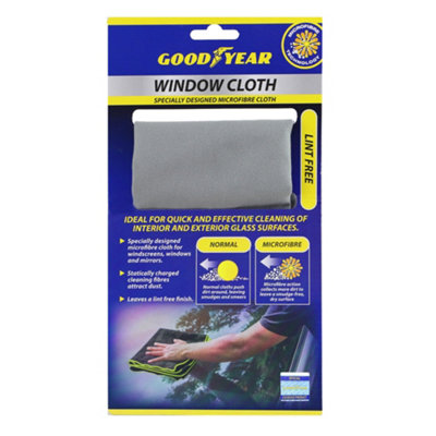 5pc Goodyear Microfibre Cloth Car Window Glass Mirror Polishing Cleaning 60x40cm - 8