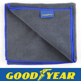 5pc Goodyear Microfibre Wash Dry Absorbent Car Drying Towel Cleaning Cloth 40cm