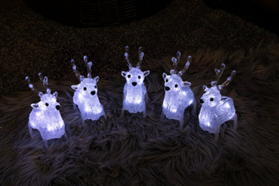 5pc LED Reindeer Christmas Lights