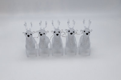 5pc LED Reindeer Christmas Lights - 4