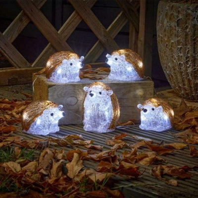 5pc LED String Lights - Hedgehogs