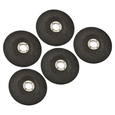 5pc Metal Grinding Angle Grinder Disc 115mm (41/2") Depressed Centre