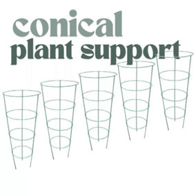 5pc Plant Grow Support Adjustable Trellis Garden Climbing Ring Tomato Rose Cage