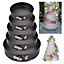 5Pcs Anti Stick Spring Form Cake Tin Baking Set Bake Tray for Wedding Party