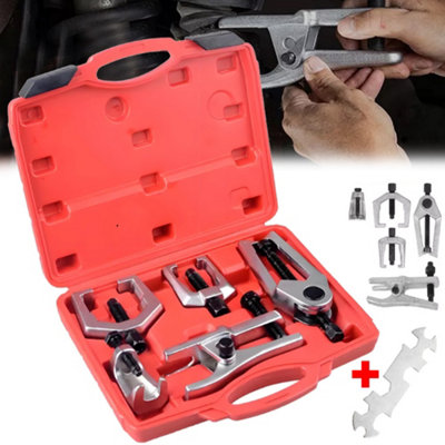 5Pcs Ball Joint Tie Rod Set Front End Service Tool Kit Pitman Arm ...