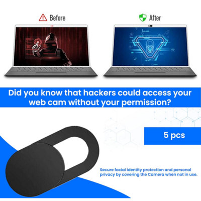 5Pcs Camera Cover Webcam Blind for Phones, Laptops, Desktop