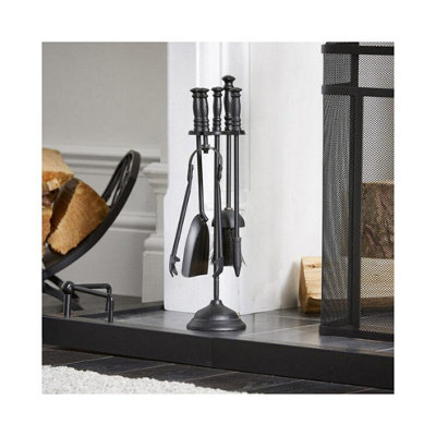 5Pcs Fireplace Companion Set Black - FIRE89