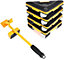 5Pcs Heavy Furniture Shifter Lifter Moving Tool Set - Yellow