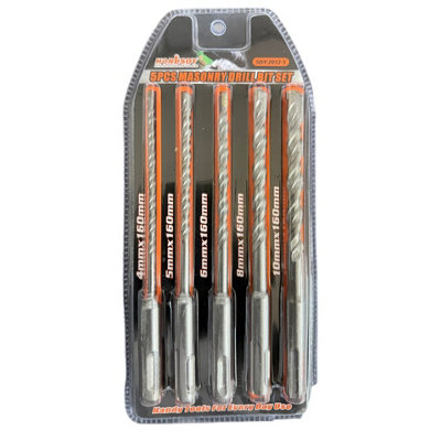 5pcs Multi-Surface Masonry Drill Kit