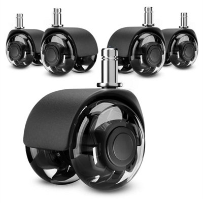 5pcs Office Chair Wheels Replacement Universal Rotatable Twin Wheel ...