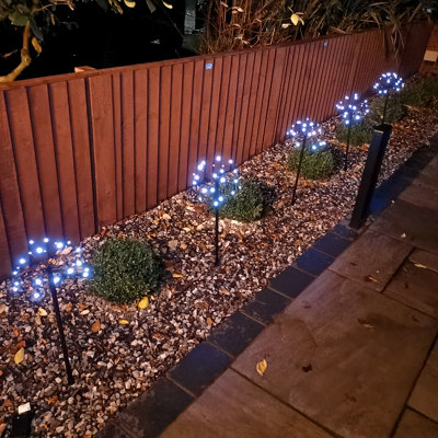 5pcs Premier Battery Operated Multi Function Sparkler Pathfinder Lights 120 Cool White LEDs