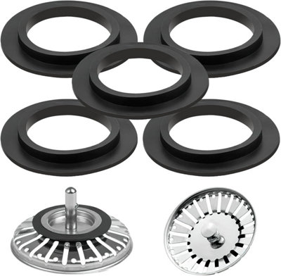 5PCS Sink Plug Rubber Seal O Rings Washers Gasket Pop Up Basin Sink ...