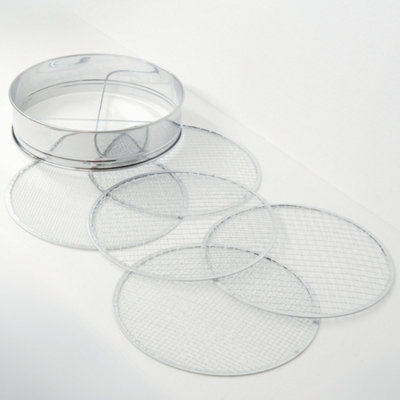 5Pcs Stainless Steel Soil Sieve Set Garden Compost Sifter with 5 Mesh ...