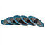 5pk Flap Disc Set 50mm Twist Button Abrasive Discs Sanding 60 Grit SIL156