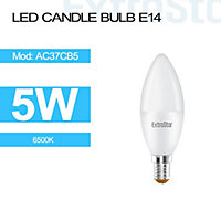 5W LED Candle Bulb E14, 6500K, Paper Pack