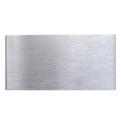5W LED Up and Down Wall Light, Brushed Aluminium Finish Warm White (Non ...