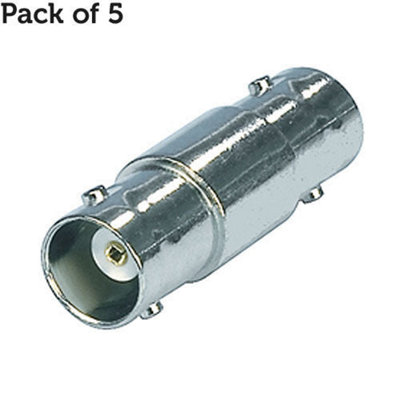 5x BNC Coupler Joiner Adapter 75 Ohm Female to Socket Extension Cable Barrel