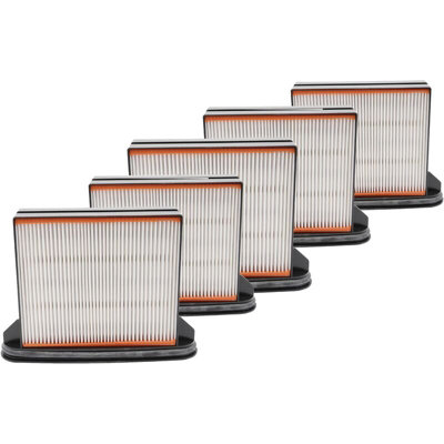 Vhbw 5x Flachfaltenfilter F8 Für Metabo ASR 25 L SC, 35 H ACP, 2050, 2025, 35 L ACP – Waschbar, Staubklasse L, 4300 Cm² Filterfläche