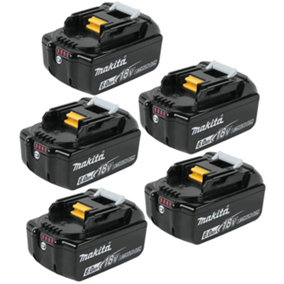 5x Genuine Makita 18V 6.0Ah Li-Ion LXT Battery BL1860 6AH New Star Battery