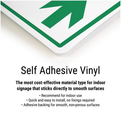 5x HIGH VISIBILITY MUST BE WORN IN AREA Safety Sign - Self Adhesive A4