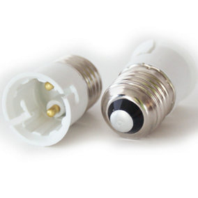 5x Light Bulb Adapter Converter ES Edison Screw to BC Bayonet Cap Lamp Holder