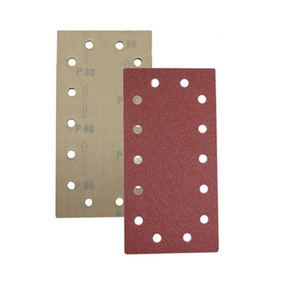 5x Orbital Sand Paper 228mm x 116mm G80